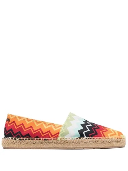 Missoni эспадрильи с узором зигзаг, оранжевый