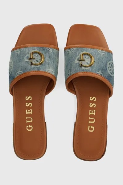 Шлепки Guess, синий