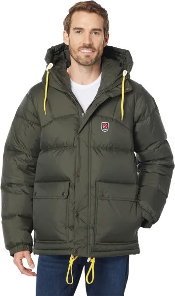 Пуховик Expedition Lite Fjällräven, цвет Deep Forest