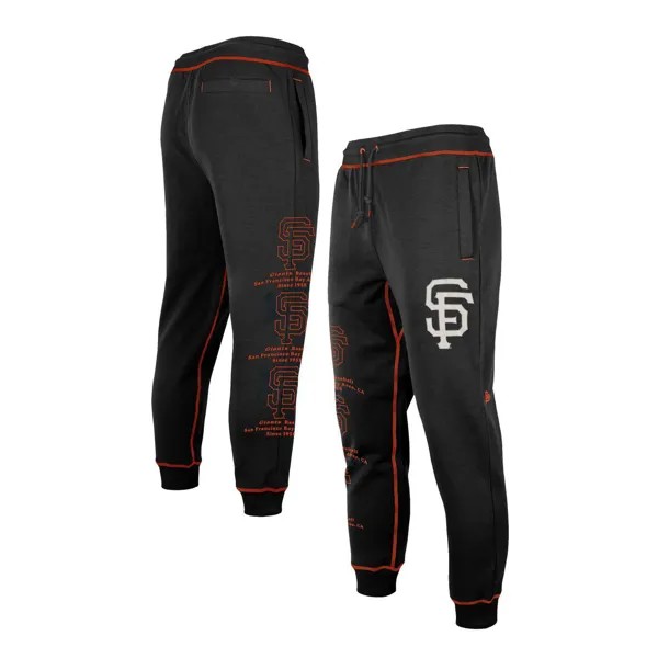 Мужские черные брюки-джоггеры с разрезом San Francisco Giants Team New Era