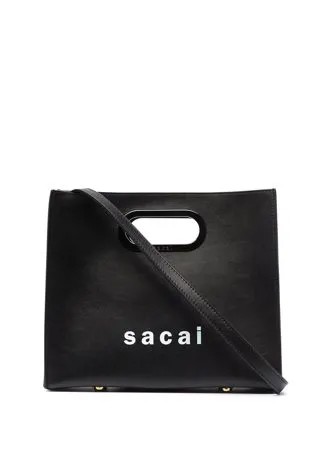 Sacai сумка-тоут с логотипом