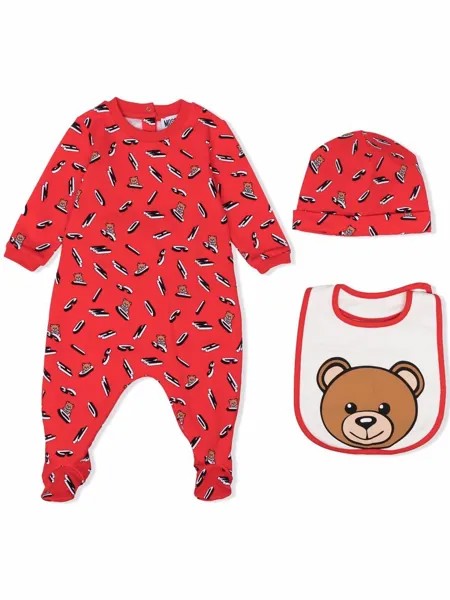 Moschino Kids пижама с принтом Teddy Bear