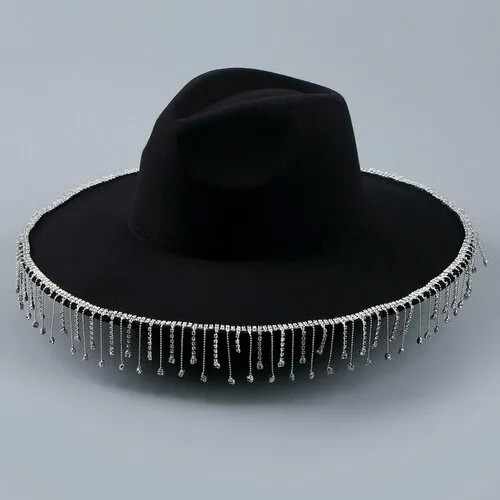 Шляпа Страна Карнавалия, размер 56, черный