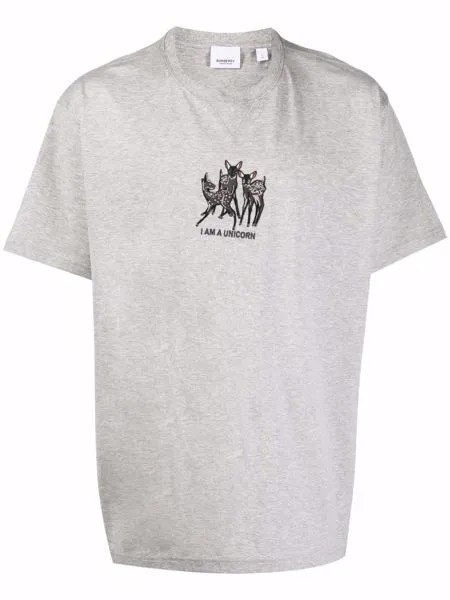 Burberry unicorn embroidered short-sleeve T-shirt