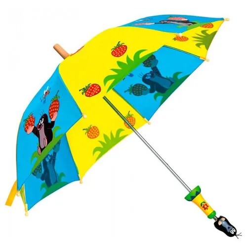 Зонт-трость Bino, голубой, желтый