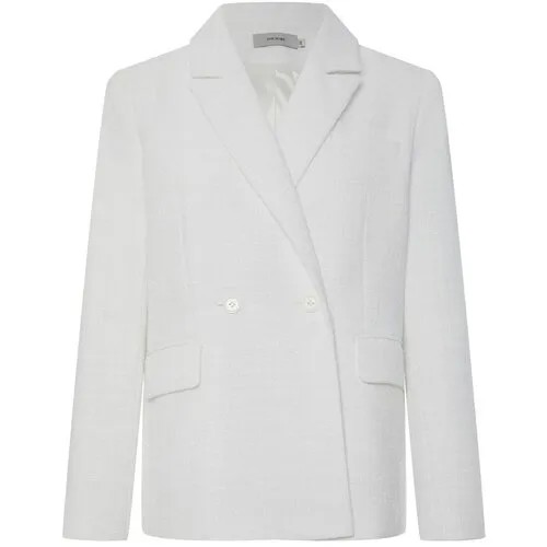 Пиджак The Robe, удлиненный, силуэт свободный, размер XS, белый