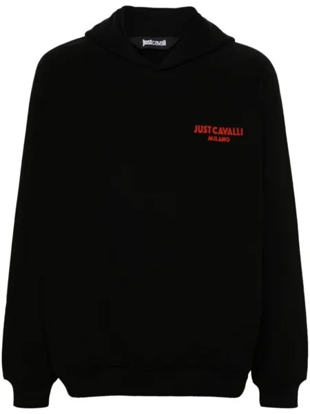 Just Cavalli худи с логотипом, черный