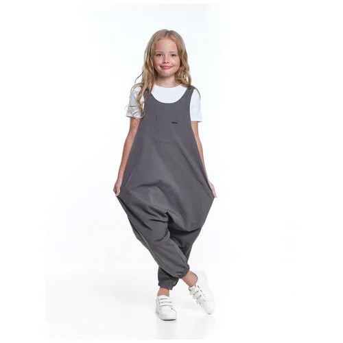 Комбинезон Mini Maxi, размер 134, серый, черный