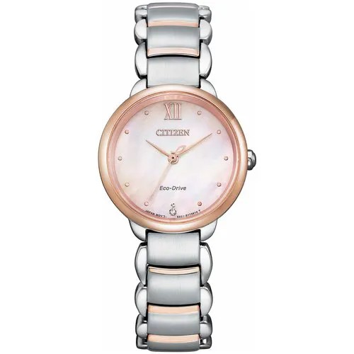 Наручные часы CITIZEN Наручные часы Citizen EM0924-85Y, серебряный, розовый