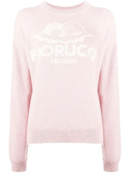 Fiorucci джемпер с логотипом, розовый
