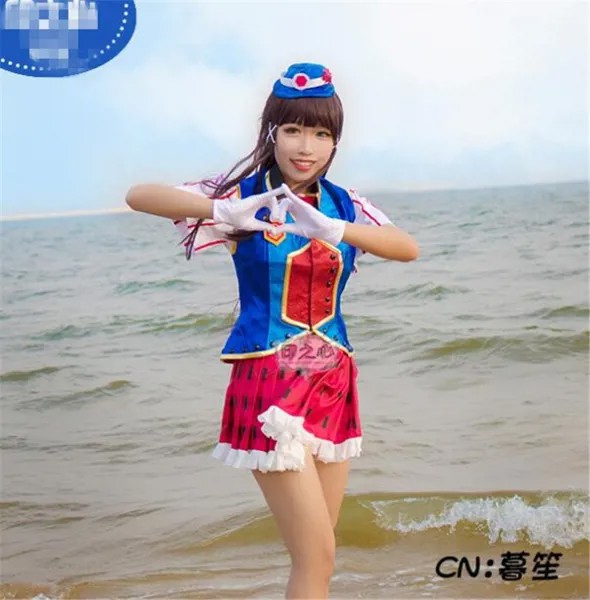 Японское аниме Lovelive Sunshine Aqours Happy вечерние со шлейфом Kurosawa Dia Косплей Костюм красивое платье для девочки