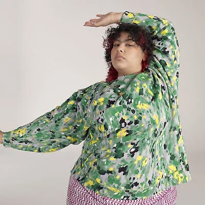 Adidas by Stella McCartney Толстовка с цветочным принтом — женские большие размеры