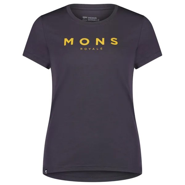 Рубашка из мериноса Mons Royale Women's Icon Merino Air Con Tee, цвет Shale