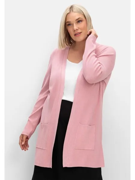 Кардиган sheego Strickjacke, цвет rosé