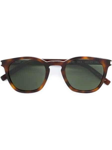 Saint Laurent Eyewear солнцезащитные очки черепаховой расцветки