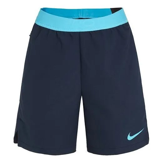 Шорты pro flex с логотипом повседневные спортивные шорты Nike, синий