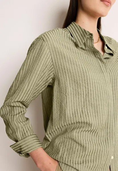 Блузка на пуговицах SEERSUCKER TEXTURE SHIRT, REGULAR FIT Next, зеленый