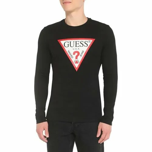 Лонгслив GUESS, размер M, черный