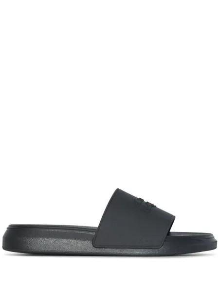 Alexander McQueen сандалии Oversized, черный