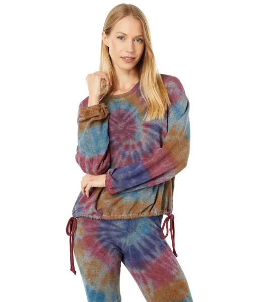 Худи SUNDRY, Tie-Dye Side Tie Sweatshirt