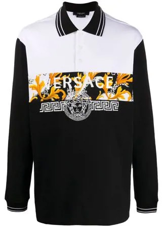Versace рубашка поло с принтом Barocco Acanthus