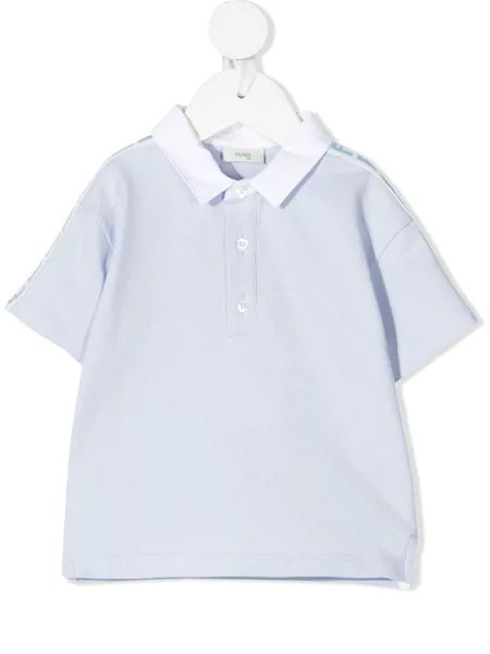 Fendi Kids рубашка поло с логотипом