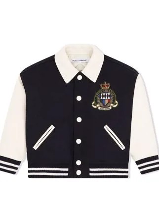Dolce & Gabbana Kids куртка с вышитым логотипом