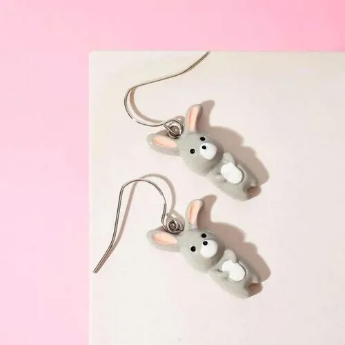 Серьги Выбражулька, коричневый