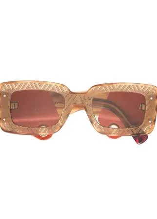 MISSONI EYEWEAR солнцезащитные очки в массивной оправе с логотипом