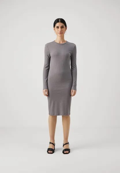 Платье из джерси VMLAVENDER O NECK DRESS Vero Moda Petite, вереск серый