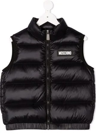 Moschino Kids дутый жилет