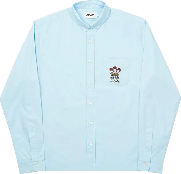 Рубашка Palace Ich Bun Shirt 'Blue', синий