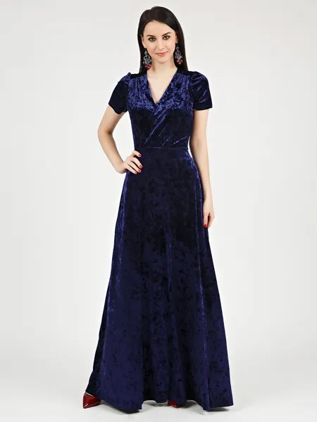 Платье женское Grey Cat GPl00233V(leonida) синее 44 RU