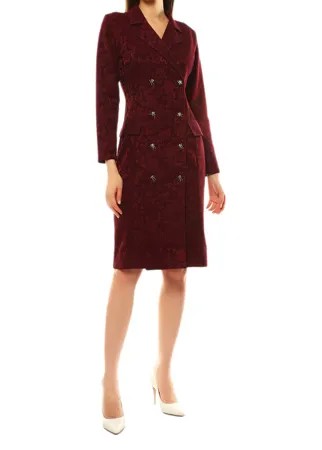 Платье-пиджак женское EMANSIPE 8321658 бордовое 50