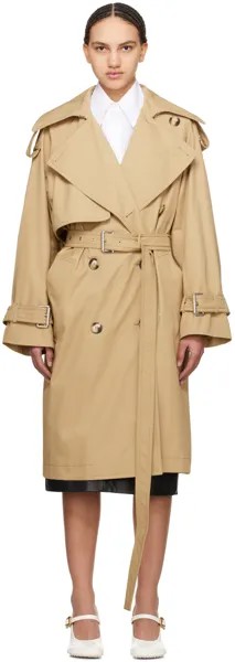 Бежевый тренч из рикамо Sportmax