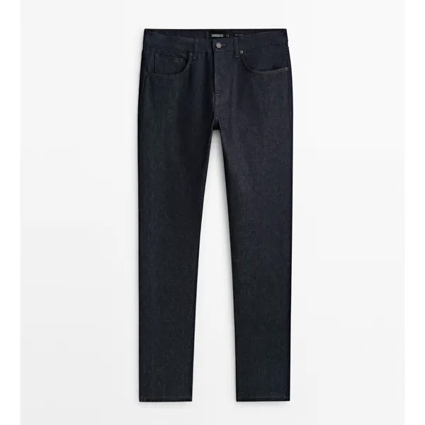 Мужские джинсы Massimo Dutti Relaxed-fit rinse wash - Limited Edition, индиго