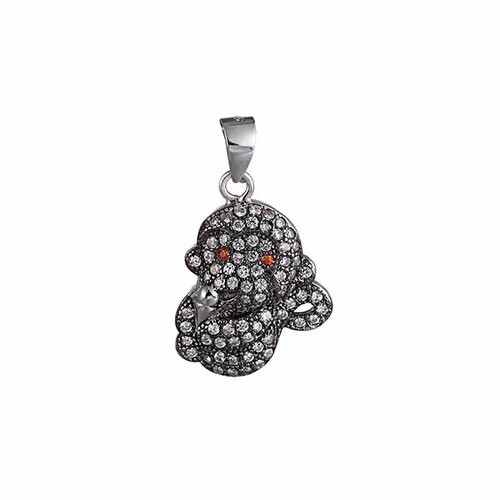 Подвеска ELEMENT47, серебро, 925 проба, фианит