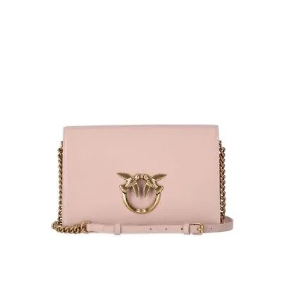 Pinko Love Click Classic Пудровая розовая сумка через плечо для женщин