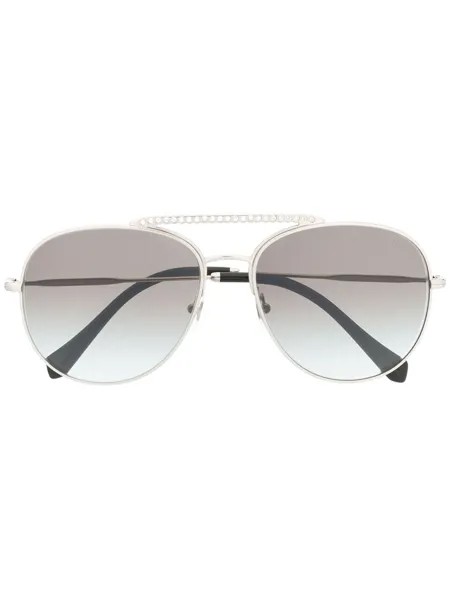 Miu Miu Eyewear солнцезащитные очки-авиаторы