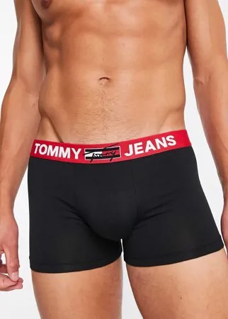 Черные боксеры-брифы с логотипом на поясе Tommy Jeans-Черный цвет