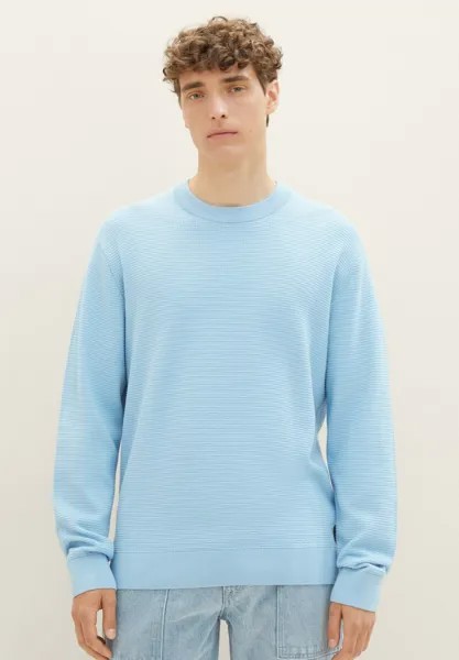 Вязаный свитер TOM TAILOR DENIM, цвет washed out middle blue