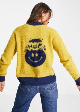 Oversized-джемпер с узором в технике интарсия Huf-Желтый
