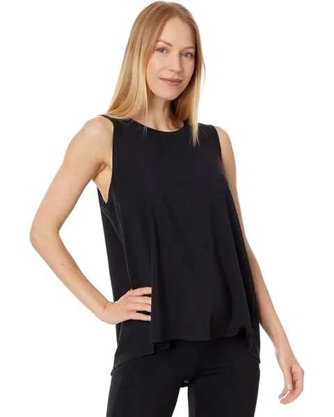 Топ L.L.Bean Beyond Soft Tank Pleat-Back, цвет Midnight Black