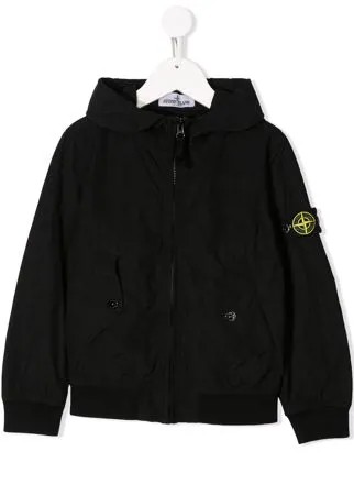 Stone Island Junior куртка на молнии с капюшоном