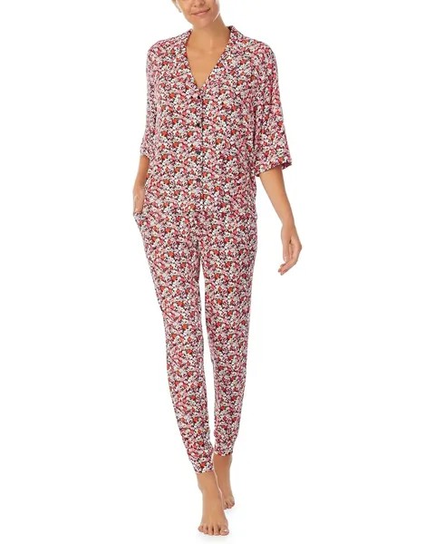 Пижама Sanctuary Elbow Notch Joggers, цвет Tonal Red Floral