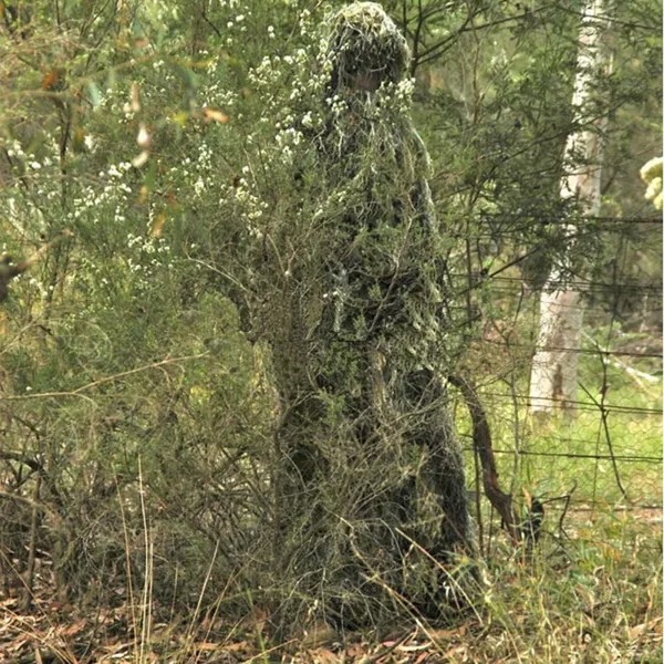 Военный Камуфляжный костюм Ghillie, одежда для охоты, камуфляжная тень, ткань, Тактический Костюм Ghillie, камуфляжная одежда для охоты