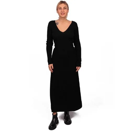 Платье-лапша TRUSSARDI, повседневное, макси, размер S, черный