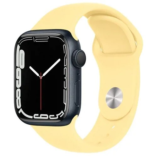 Ремешок для Apple Watch 38/40/41 mm силиконовый, канареечный