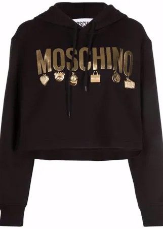 Moschino укороченное худи Iconic