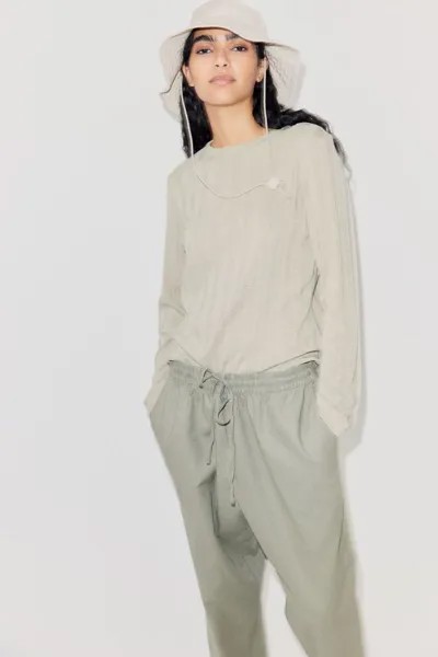Рубашка рельефной вязки H&M, зеленый